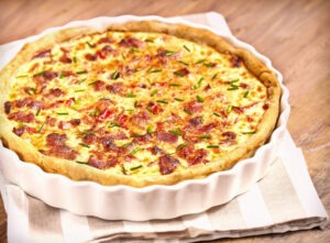 maple bacon quiche