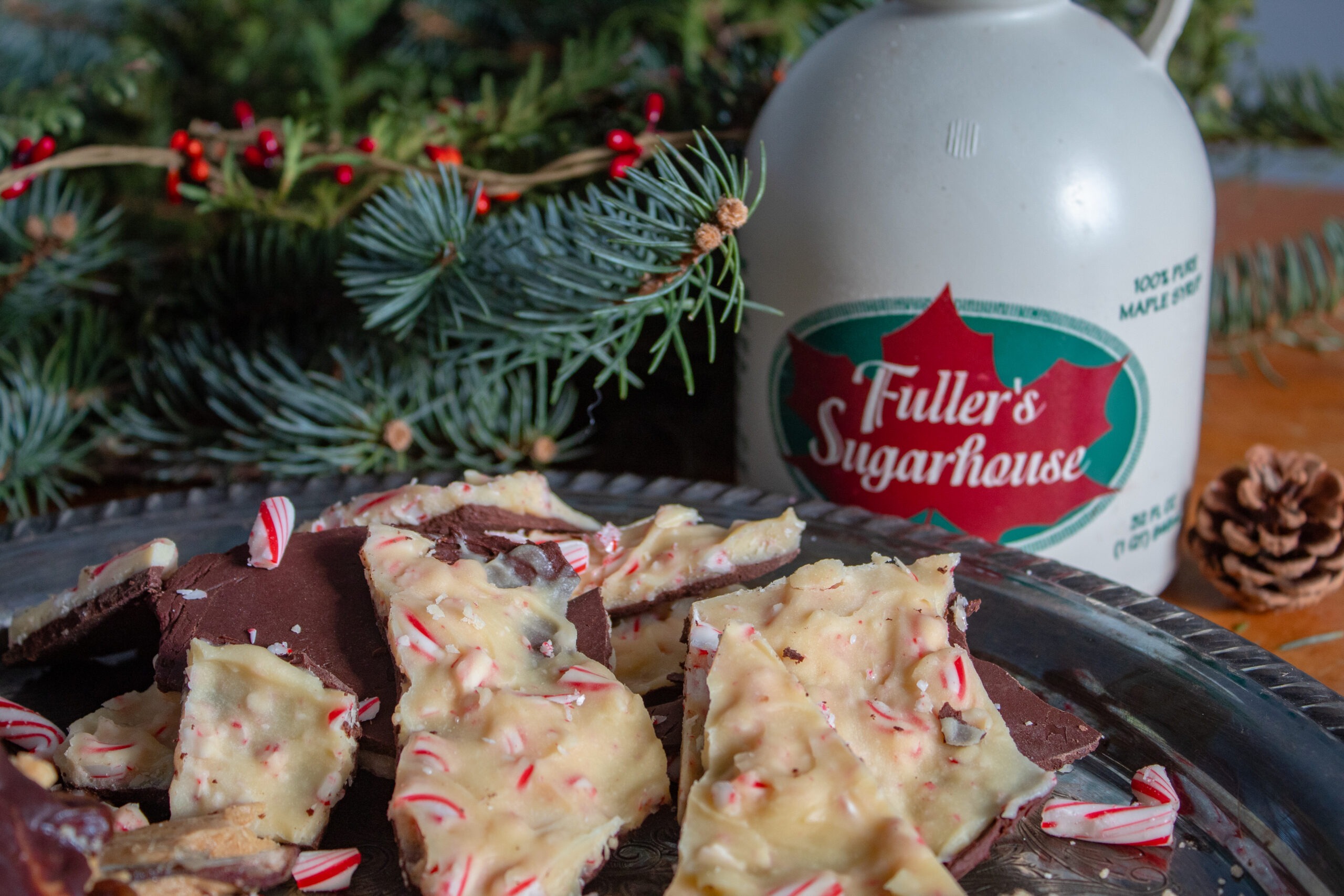 Maple Peppermint Bark