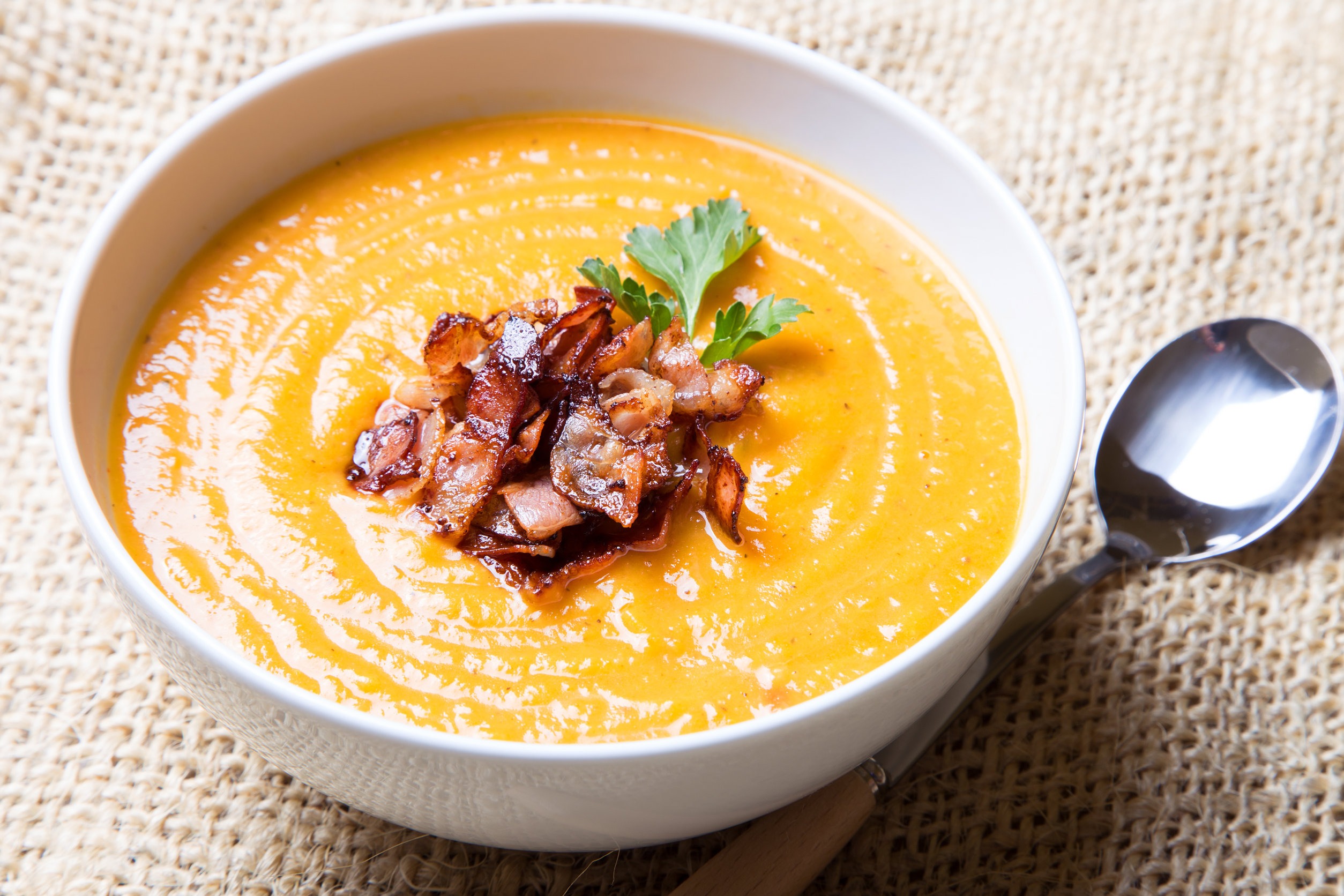 Maple Bacon Sweet Potato Soup