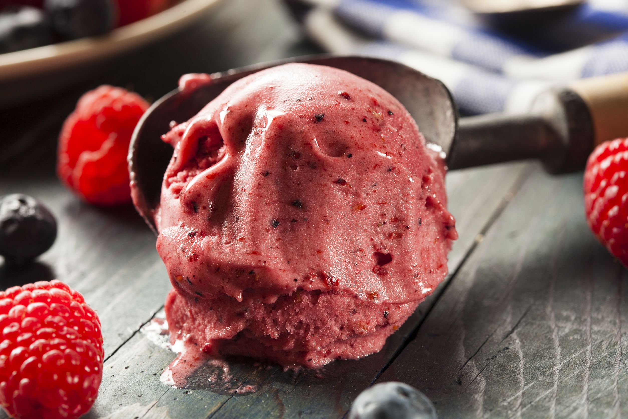 Maple Strawberry Sorbet