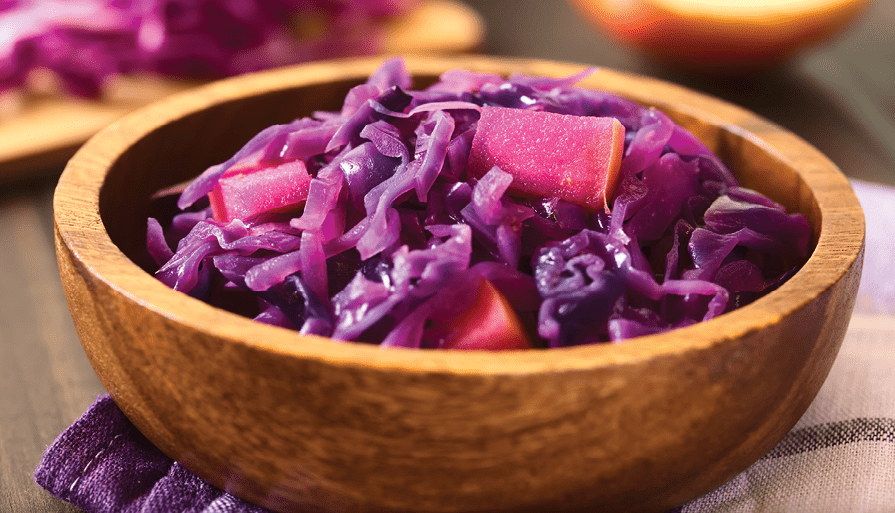 Maple & Apple Braised Red Cabbage