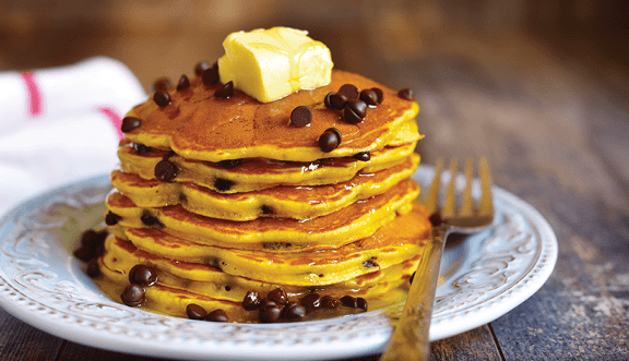 Maple Chocolate Chip Pancakes