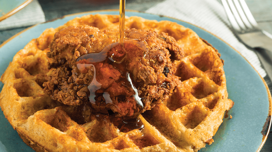 Maple Fried Chicken & Waffles