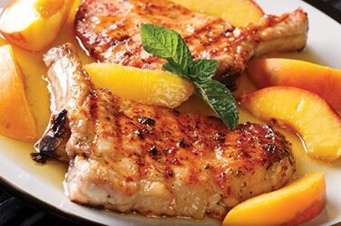 Maple Peach Pork Chops