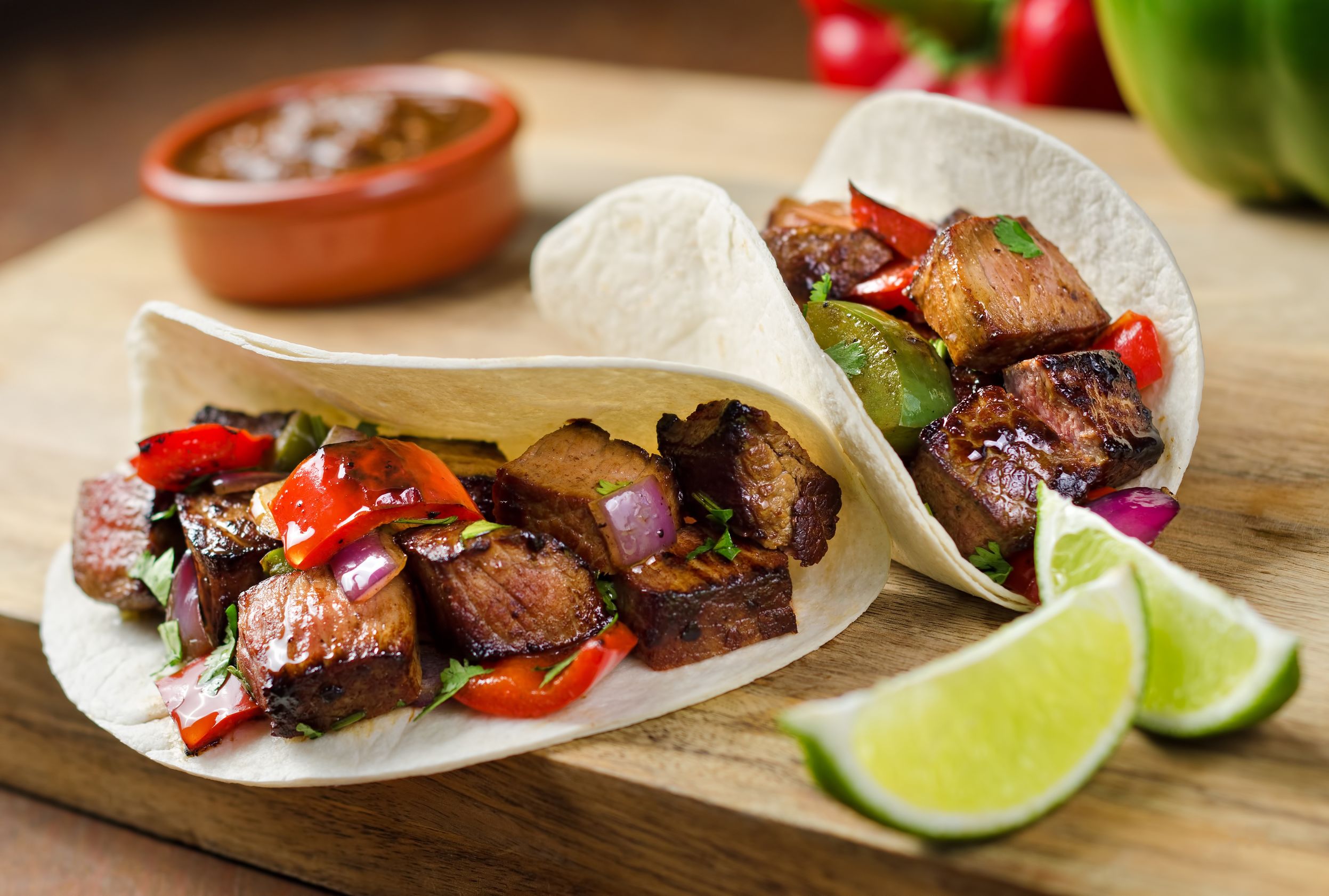 Maple Chipotle Flank Steak Tacos