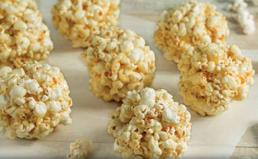 Maple Pecan Popcorn Balls