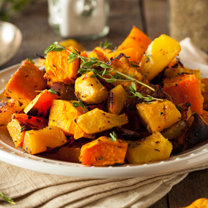 Maple Delicata Squash & Onions