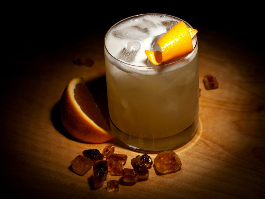 rosemary maple bourbon sour