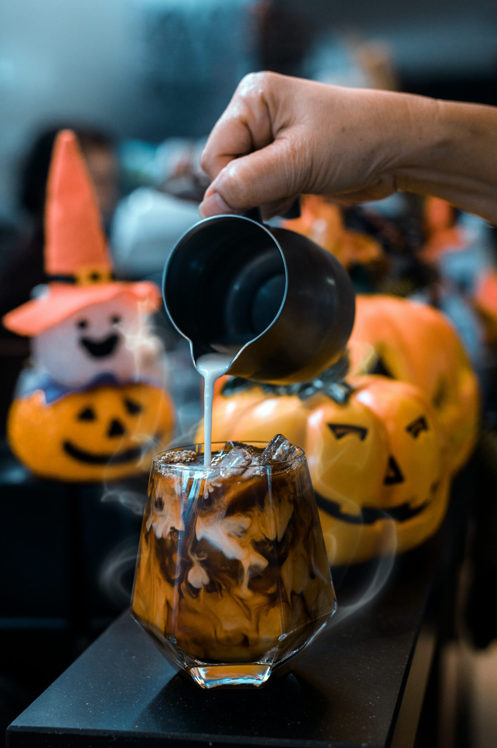 Maple Pumpkin Spice Iced Latte