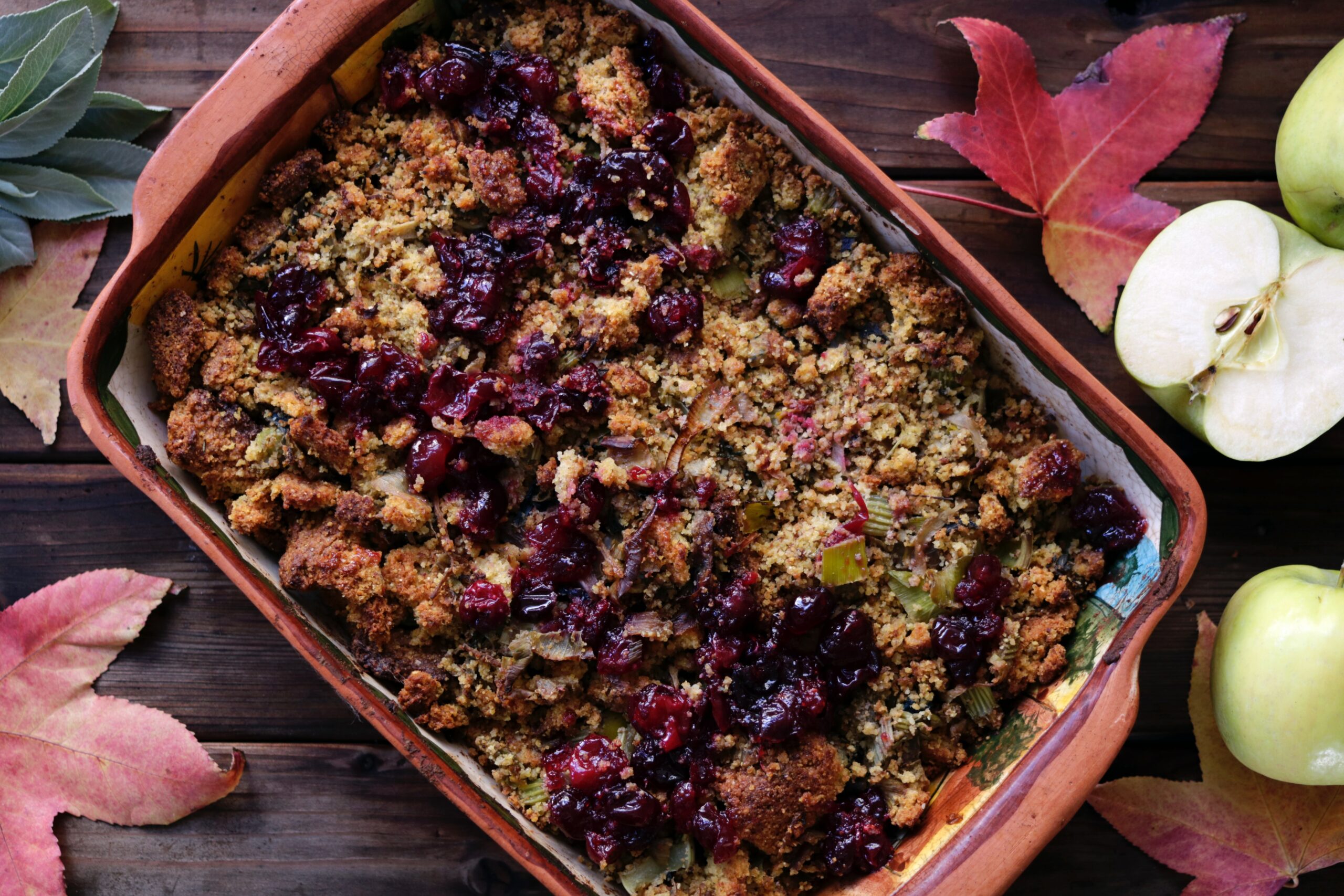 Maple Apple Cranberry Stuffing