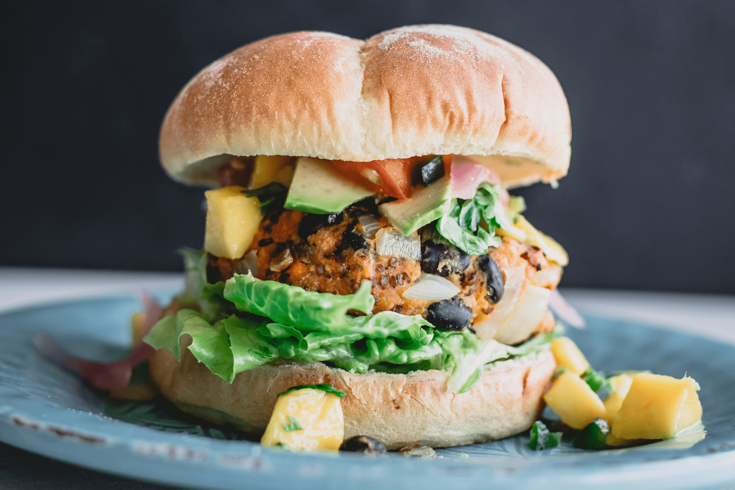 Maple Black Bean Burger