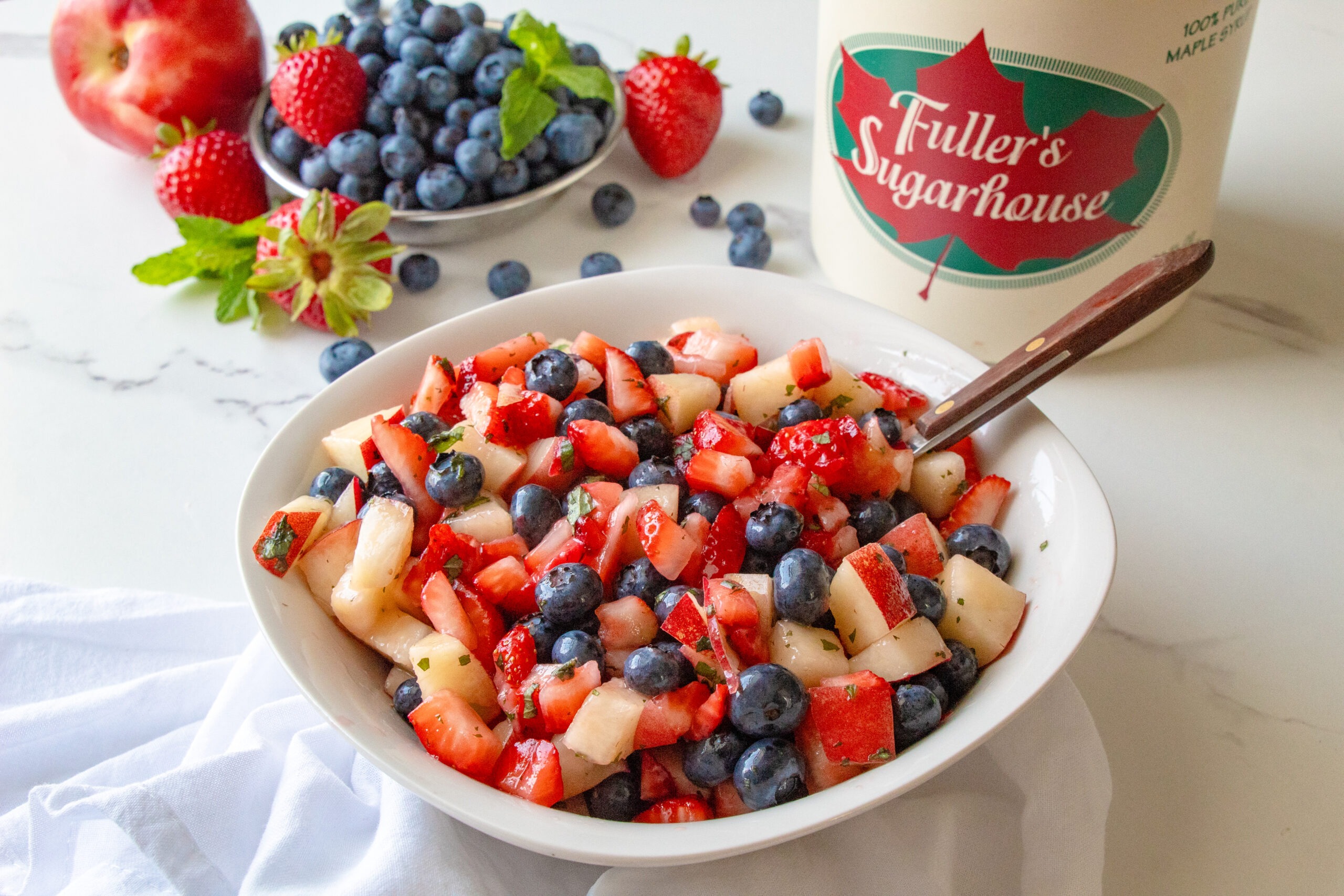 Maple Mint Fruit Salad