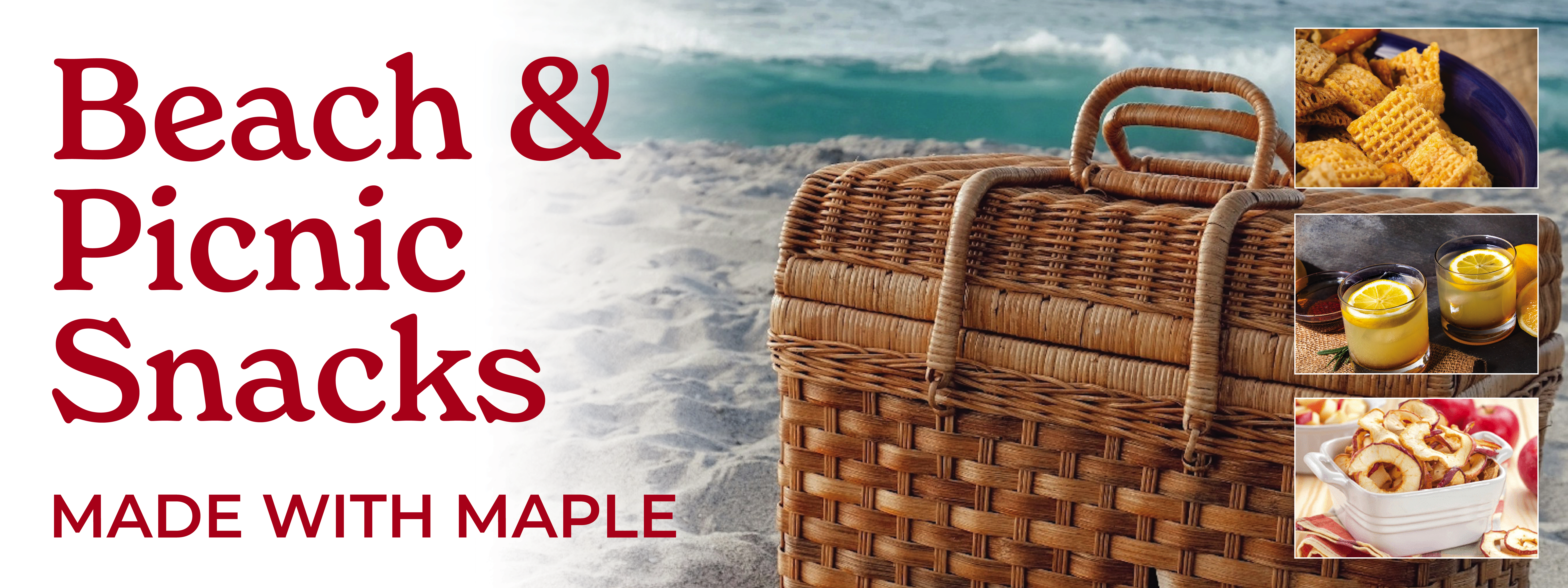 pure maple picnic beach snacks