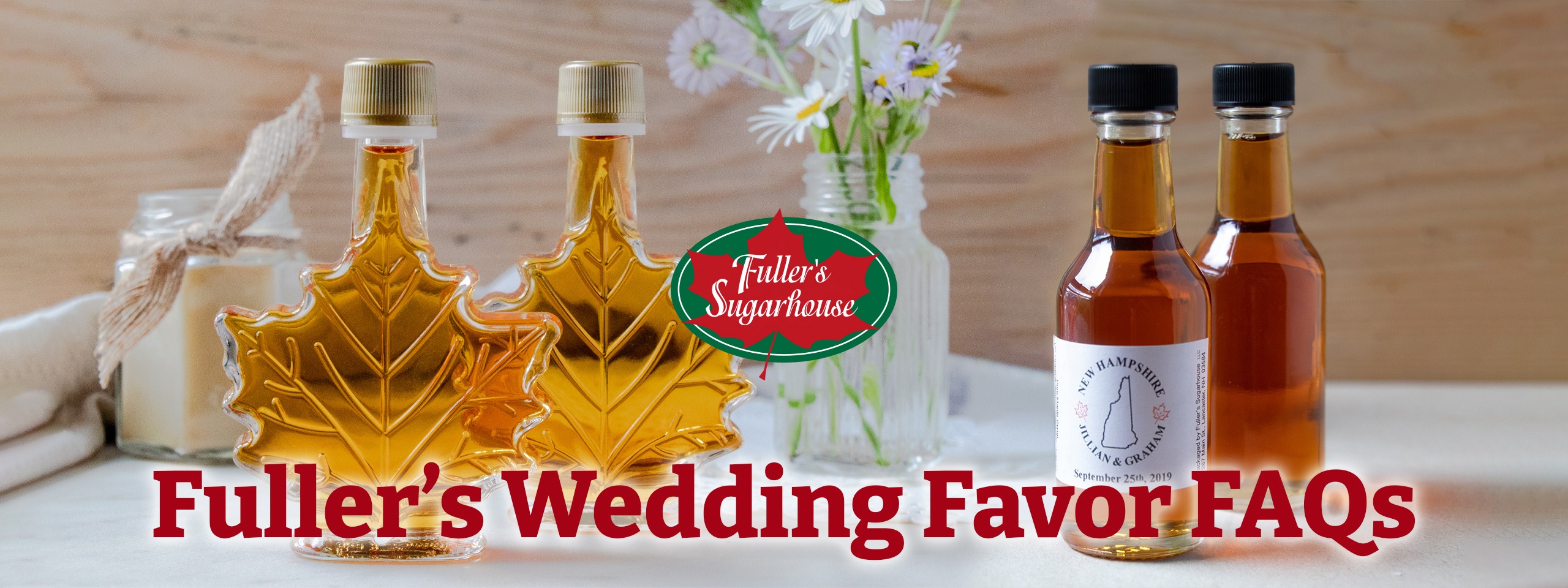Fuller's Sugarhouse wedding favors frequently asked questions
